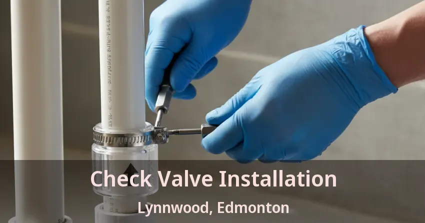 Check Valve Installation Lynnwood, Edmonton - AB