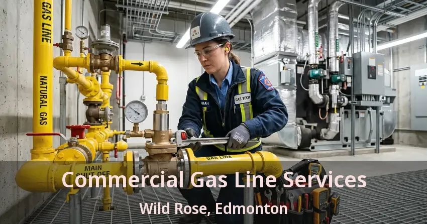 Commercial Gas Line Services Wild Rose, Edmonton - AB