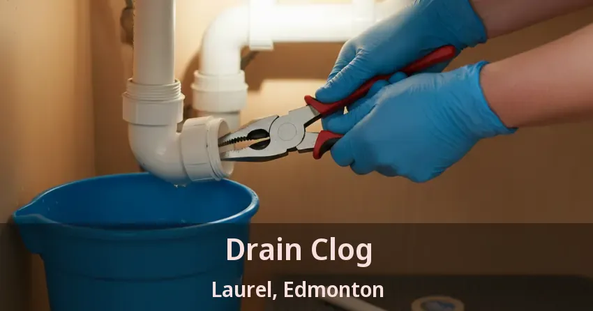 Drain Clog Laurel, Edmonton - AB