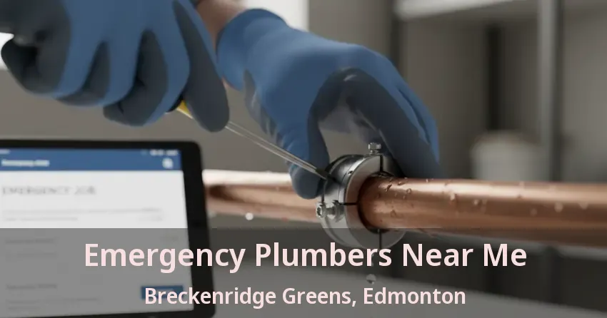 Emergency Plumbers Near Me Breckenridge Greens, Edmonton - AB