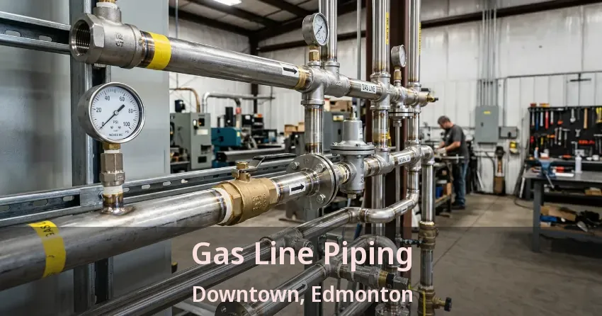 Gas Line Piping Downtown, Edmonton - AB