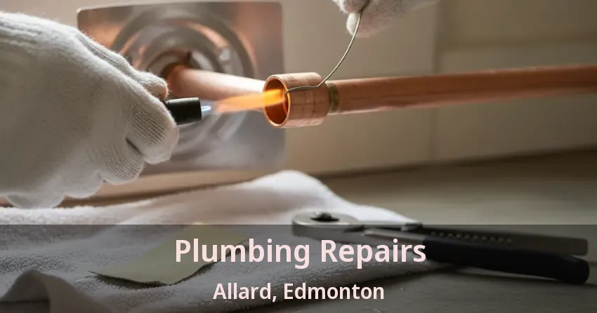 Plumbing Repairs Allard, Edmonton - AB