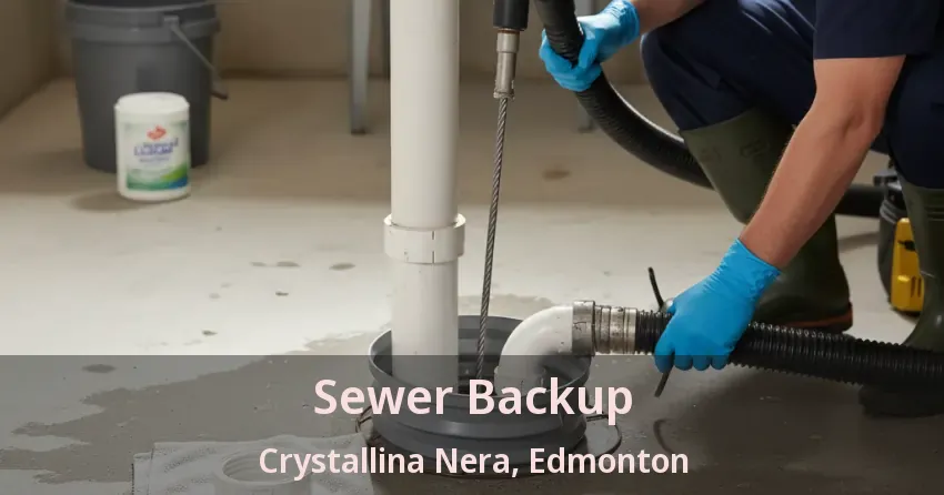 Sewer Backup Crystallina Nera, Edmonton - AB