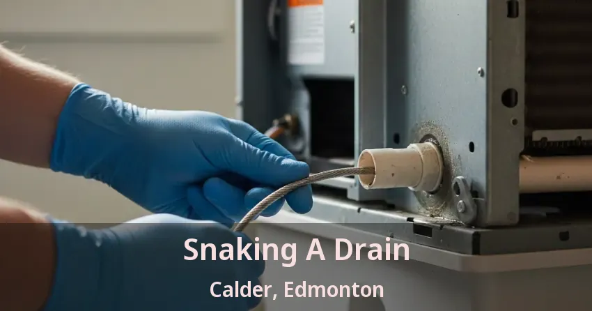 Snaking A Drain Calder, Edmonton - AB