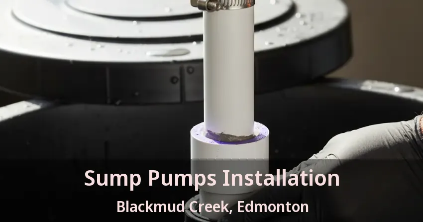 Sump Pumps Installation Blackmud Creek, Edmonton - AB