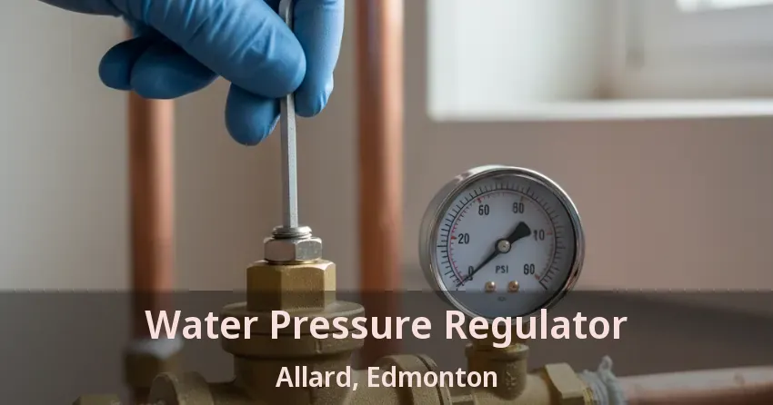 Water Pressure Regulator Allard, Edmonton - AB