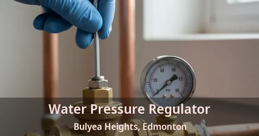 Water Pressure Regulator Bulyea Heights, Edmonton - AB